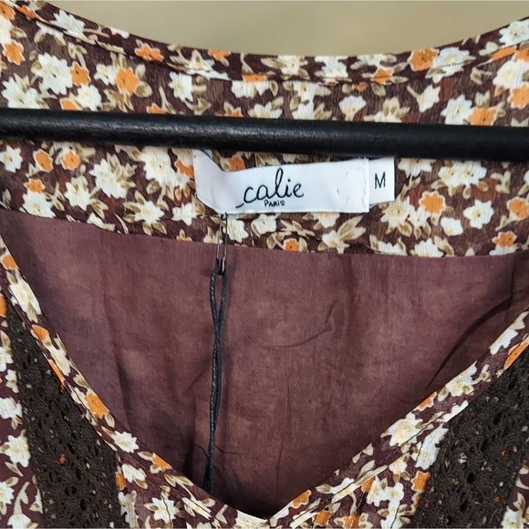 Calie Paris Floral Dress Size M - Picture 15 of 16